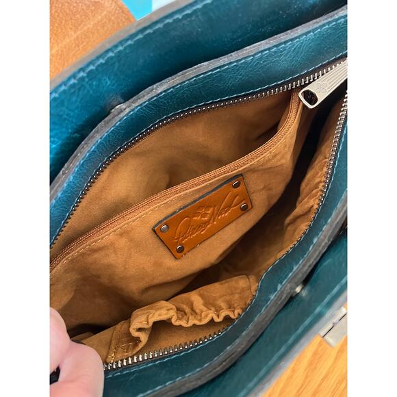 Patricia Nash Rosina Blue Nature Satchel, handbag. - Picture 8 of 9